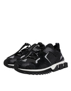 Dolce & Gabbana Black Mesh Sorrento Trekking Sneakers Shoes