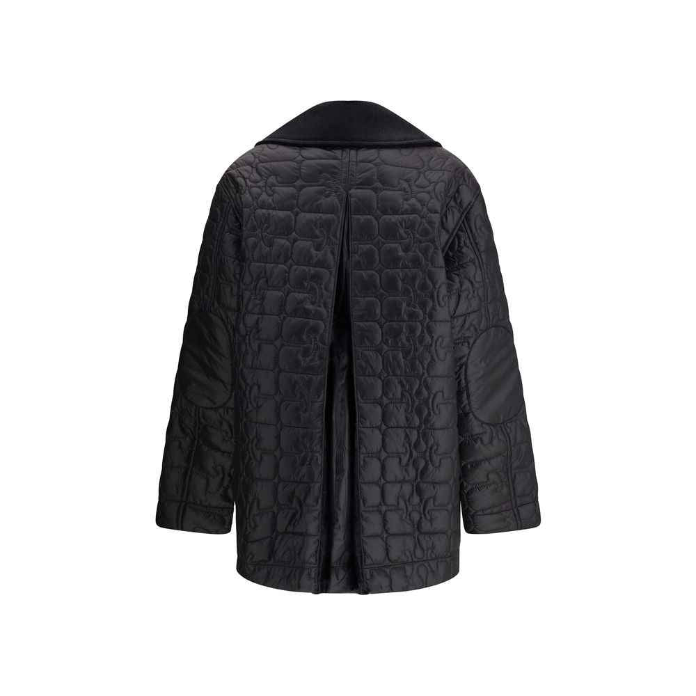 Ganni Gray Nylon Coat