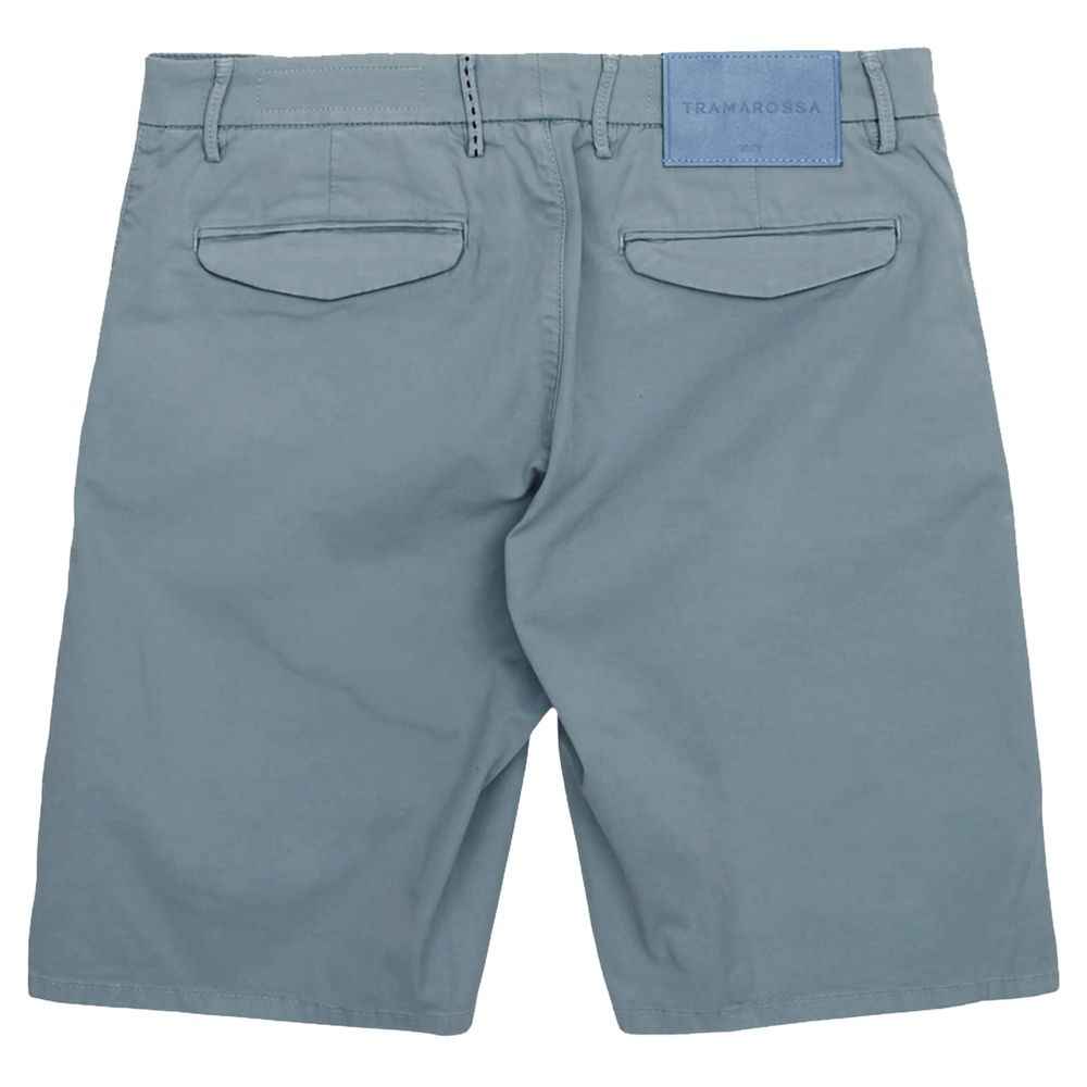 Tramarossa Light Blue Linen Men Short
