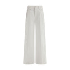 Brunello Cucinelli White Cotton Jeans Denim