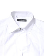 Dolce & Gabbana White Cotton Long Sleeves Formal Dress Shirt