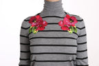Dolce & Gabbana Gray Cashmere Silk Turtleneck Sweater