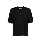 Alpha Studio Black Cotton T-Shirt
