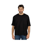 Alpha Studio Black Cotton T-Shirt