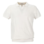 People Of Shibuya White Cotton Polo Shirt