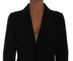 Dolce & Gabbana Black Nylon Net Blazer Jacket