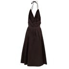 Bottega Veneta Brown Cotton Long Dress