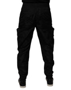 Dolce & Gabbana Black Nylon Cargo Jogger Men Sweatpants Pants