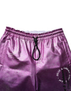 Dolce & Gabbana Pink Purple Two Tone Jogger Sweatpants Pants