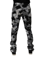 Dolce & Gabbana Multicolor Camouflage Tattered Skinny Denim Jeans