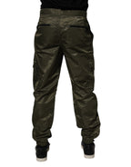 Dolce & Gabbana Dark Green Nylon Cargo Pants