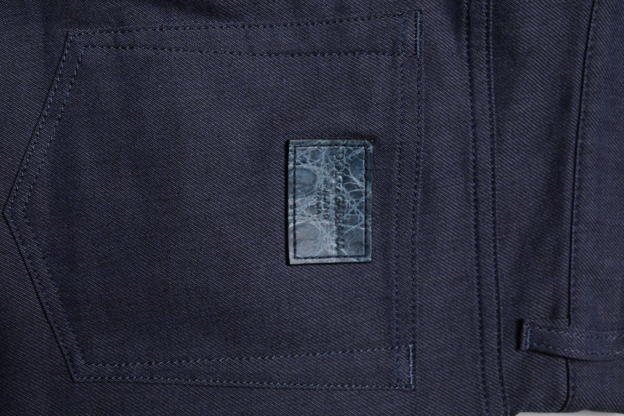 Dolce & Gabbana Dark Blue Cotton Stretch Skinny Denim Jeans