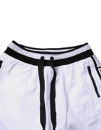 Dolce & Gabbana Black White Cotton Layered Sweatpants Pants