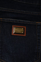 Dolce & Gabbana Dark Blue Cotton Stretch Skinny Denim Jeans
