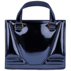 Ferrari Blue Leather Handbag