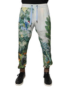 Dolce & Gabbana Multicolor Tropical Jogger Sweatpants Pants