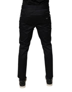 Dolce & Gabbana Dark Blue Cotton Men Jogger Sweatpants Pants