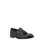 Fratelli Rossetti Black Calf Leather Bos Taurus Slip-On Loafers