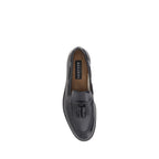 Fratelli Rossetti Black Calf Leather Bos Taurus Slip-On Loafers