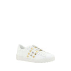 Valentino Garavani White Calf Leather Bos Taurus Low Top Sneakers