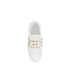 Valentino Garavani White Calf Leather Bos Taurus Low Top Sneakers