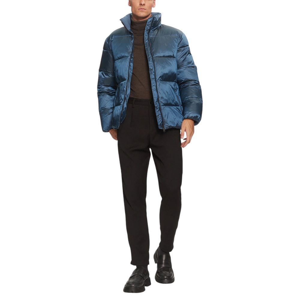 Calvin Klein Jeans Blue Recycled Polyamide Jackets & Coat
