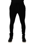 Dolce & Gabbana Black Cashmere Jogger Men Sweatpants Pants