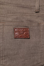 Dolce & Gabbana Brown Cotton Stretch Chino Pants