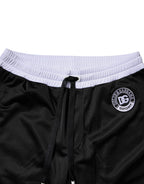 Dolce & Gabbana Black White Men Bermuda Sweatshorts Shorts