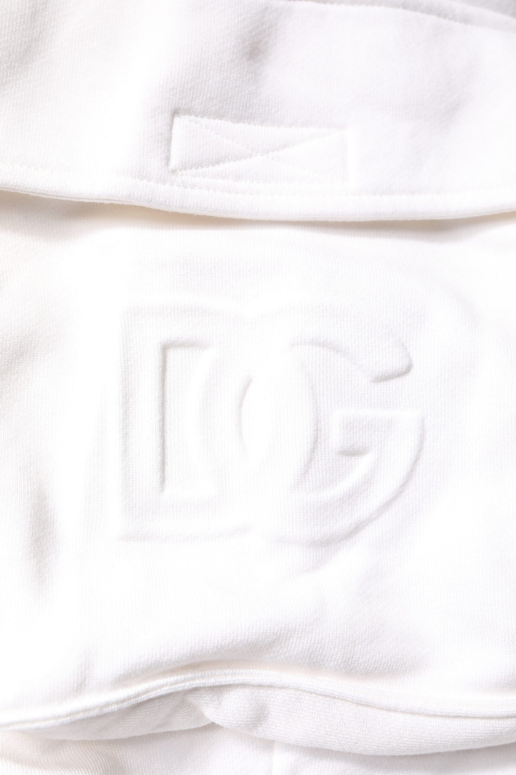 Dolce & Gabbana White Cotton Cargo Bermuda Sweatshorts Shorts