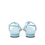 Miu Miu Blue Patent Leather Flip-Flop Sandals