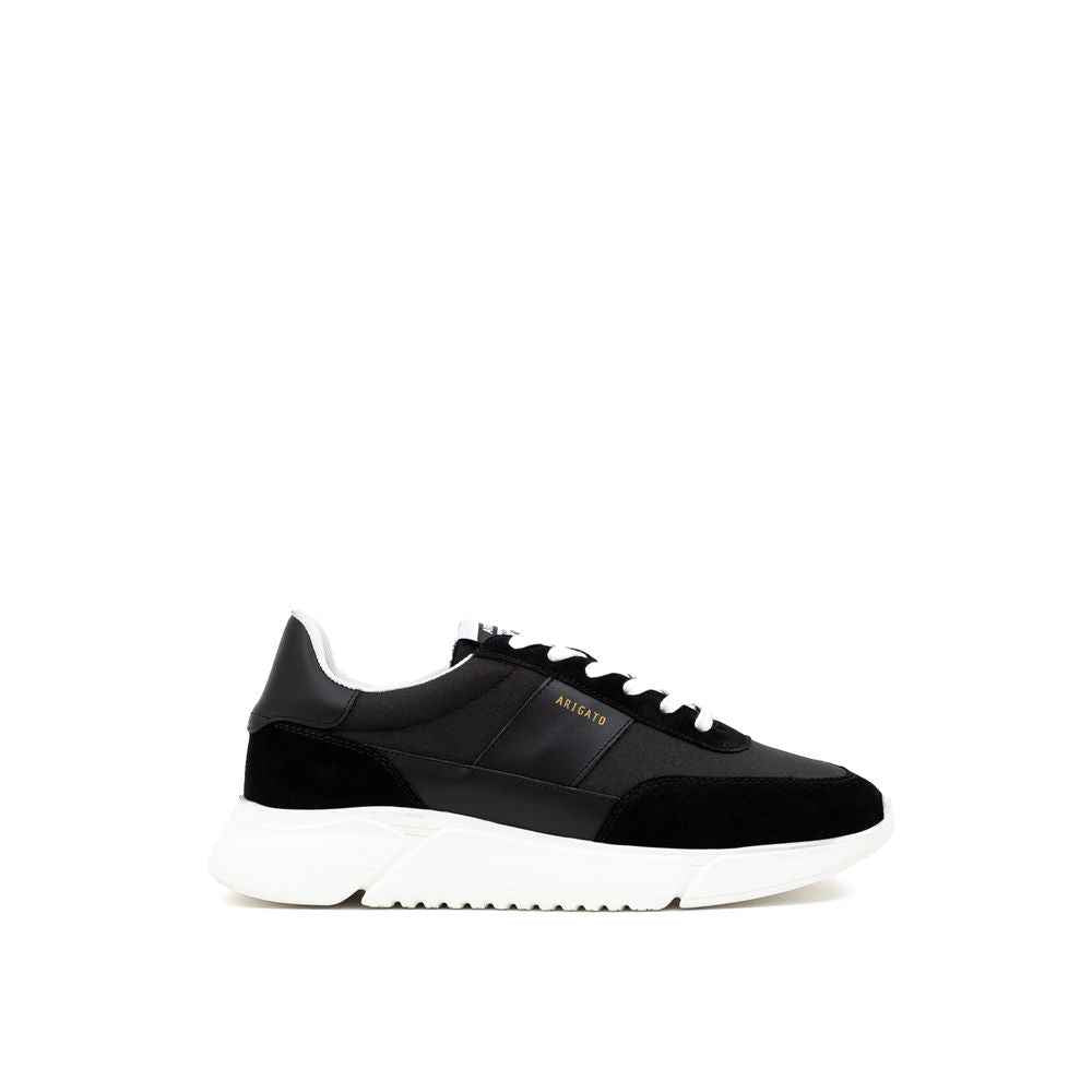 Axel Arigato Black And White Fabric And Leather Sneaker