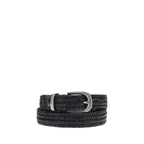 Brunello Cucinelli Braided stretch leather Belt