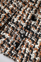 Dolce & Gabbana Multicolor High Waist Tartan Tweed Mini Skirt