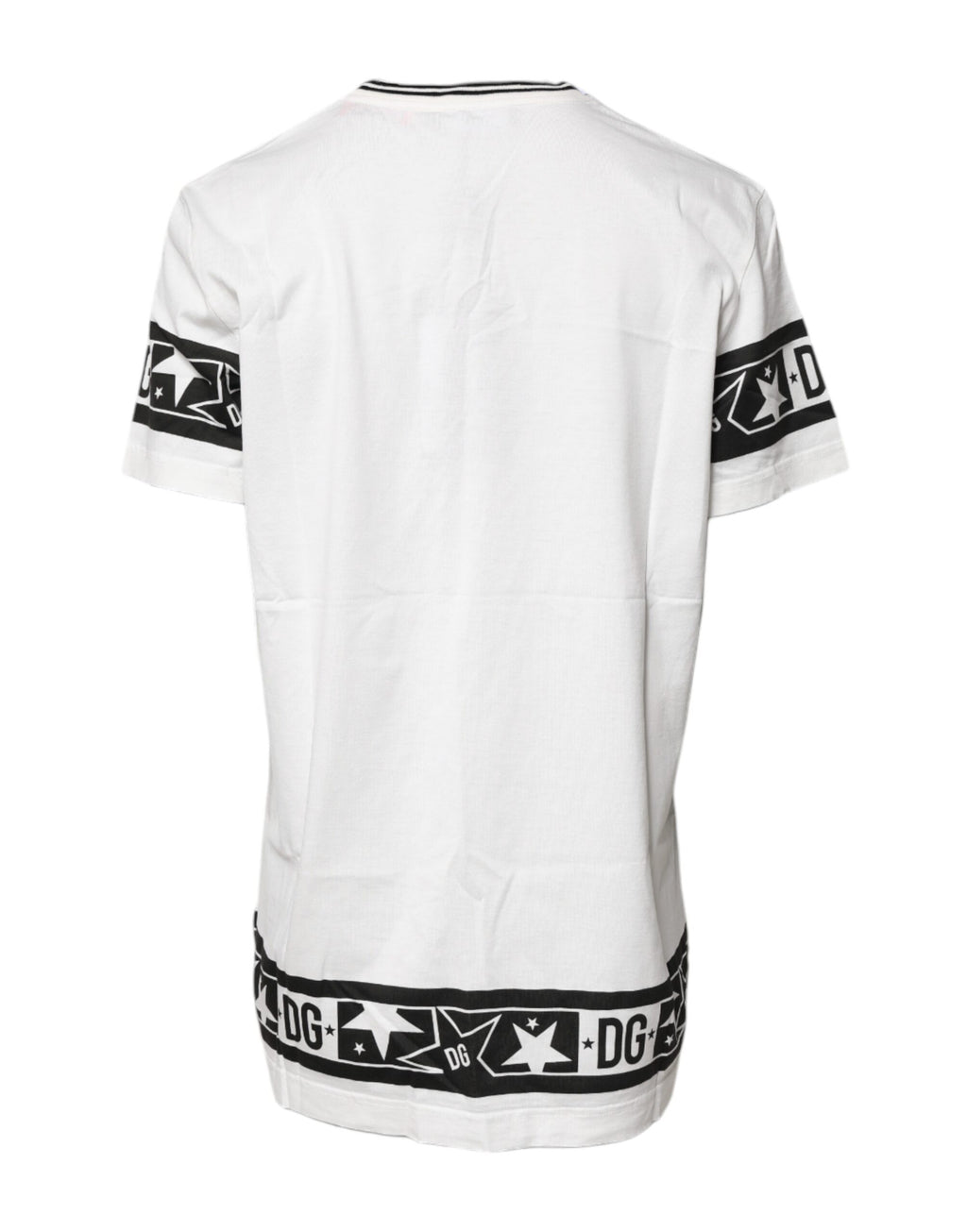Dolce & Gabbana White #DGMillennials Cotton Crewneck T-shirt