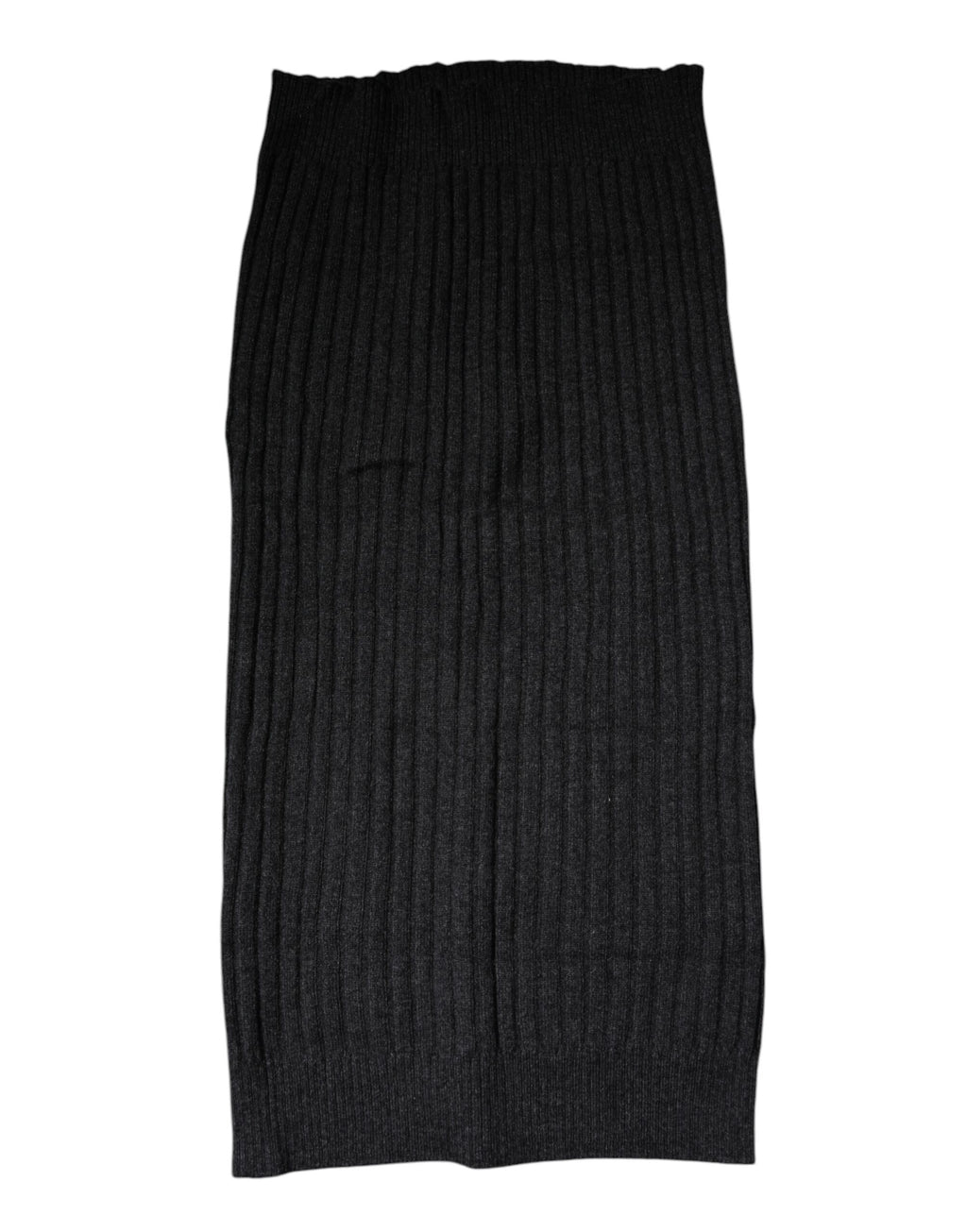 Dolce & Gabbana Black Cashmere Knitted Neck Warmer Foulard Scarf