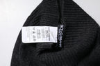 Dolce & Gabbana Black Cashmere Knitted Neck Warmer Foulard Scarf