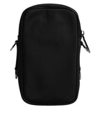 Dolce & Gabbana Multicolor Leopard Jacquard Logo Plaque Neck Strap Bag