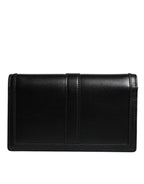 Versace Black Calfskin Leather Chain Strap Shoulder Crossbody Bag