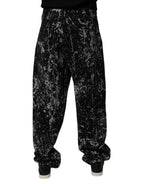 Dolce & Gabbana Black Tie Dye Cotton Straight Men Denim Jeans