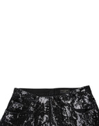 Dolce & Gabbana Black Tie Dye Cotton Straight Men Denim Jeans