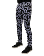 Dolce & Gabbana Black Logo Monogram Cotton Skinny Denim Jeans