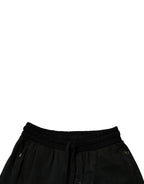 Dolce & Gabbana Black Cotton Sweatshorts Men Bermuda Shorts