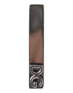 Dolce & Gabbana Silver Tone Brass Logo Branded Tie Clip Bar