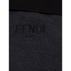 Fendi Black Cotton Polo Shirt