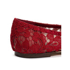 Dolce & Gabbana Red Viscose Ballet Flat