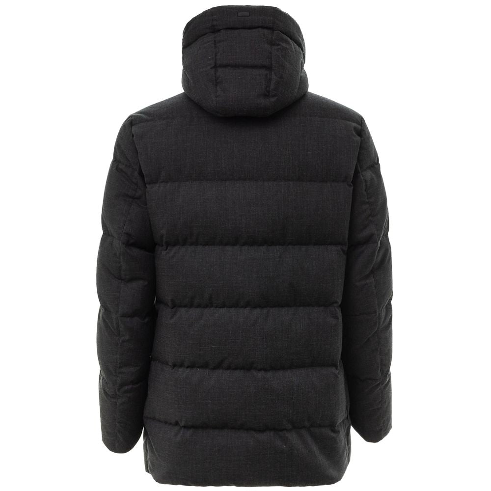 Herno Black Polyester Jackets & Coat