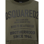 Dsquared² Green Cotton Sweatshirt