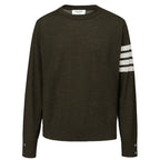 Thom Browne Green Wool Sweatshirt