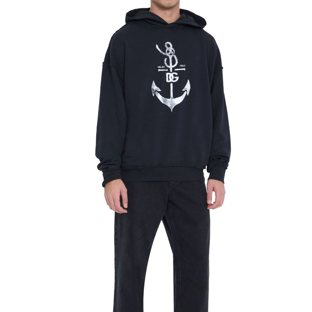 Dolce & Gabbana Blue Cotton Sweatshirt
